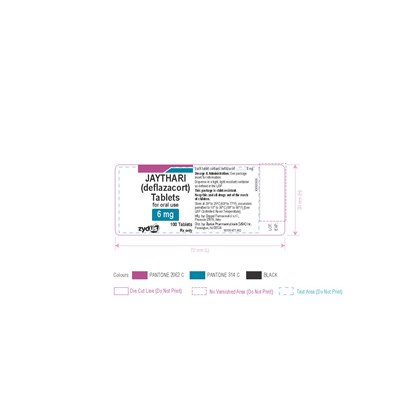 Container Label 6mg (Jaythari (deflazacort) Label 6 mg Mfg 0525)